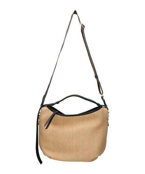 INTER-CHAUSSURES / インター ショシュール ハンドバッグ | 【LORISTELLA】レザーハンドルラフィアハンドバッグ | 詳細10