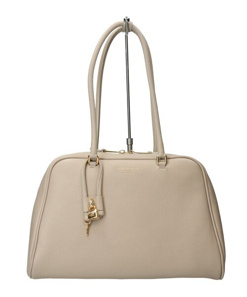 INTER-CHAUSSURES / インター ショシュール ハンドバッグ | 【CHRISTIAN VILLA】チャーム付きシュリンクレザーハンドバッグ | 詳細1