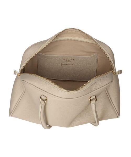 INTER-CHAUSSURES / インター ショシュール ハンドバッグ | 【CHRISTIAN VILLA】チャーム付きシュリンクレザーハンドバッグ | 詳細10