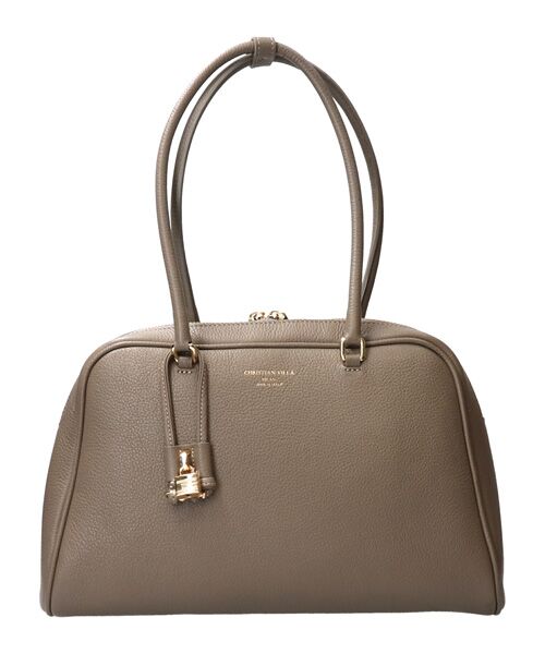 INTER-CHAUSSURES / インター ショシュール ハンドバッグ | 【CHRISTIAN VILLA】チャーム付きシュリンクレザーハンドバッグ | 詳細11