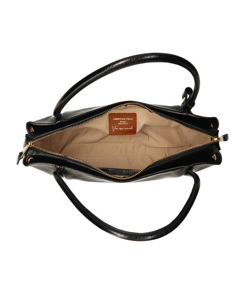 INTER-CHAUSSURES / インター ショシュール ハンドバッグ | 【CHRISTIAN VILLA】横長レザーハンドバッグ | 詳細7