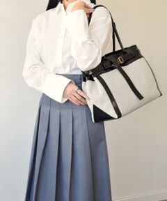 INTER-CHAUSSURES / インター ショシュール ハンドバッグ | 【CHRISTIAN VILLA】レザーハンドルキャンバストート