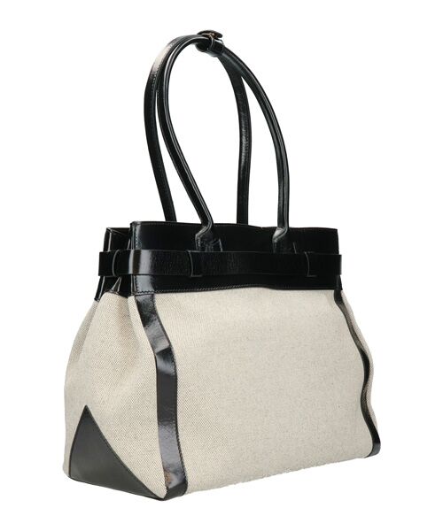 INTER-CHAUSSURES / インター ショシュール ハンドバッグ | 【CHRISTIAN VILLA】レザーハンドルキャンバストート | 詳細4