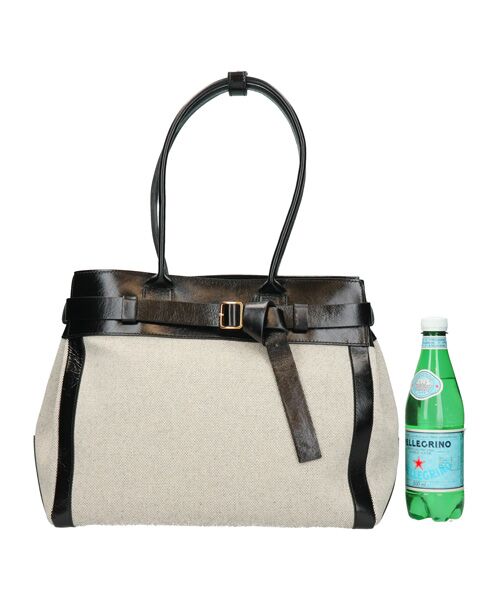 INTER-CHAUSSURES / インター ショシュール ハンドバッグ | 【CHRISTIAN VILLA】レザーハンドルキャンバストート | 詳細6