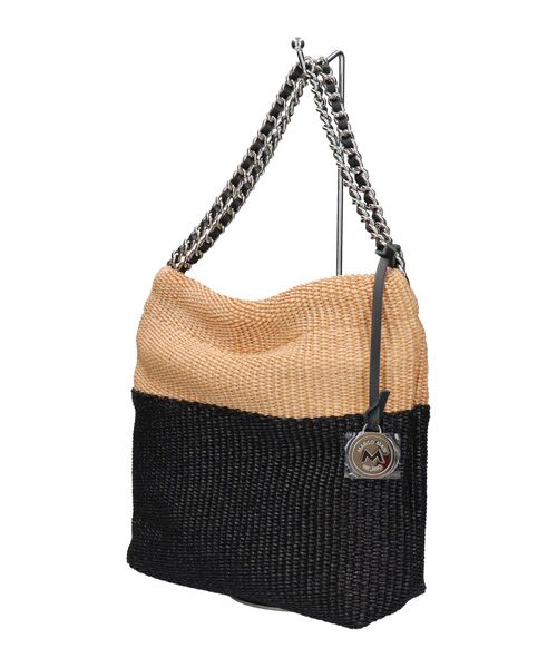 INTER-CHAUSSURES / インター ショシュール ハンドバッグ | 【MARCO MASI】チェーンストラップラフィアバッグ | 詳細1