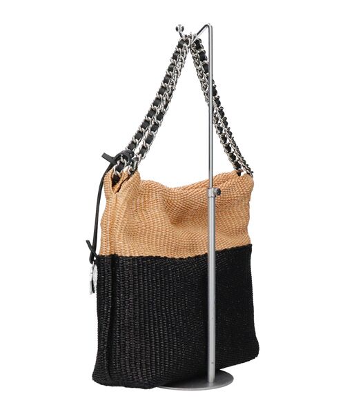 INTER-CHAUSSURES / インター ショシュール ハンドバッグ | 【MARCO MASI】チェーンストラップラフィアバッグ | 詳細3