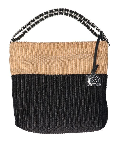 INTER-CHAUSSURES / インター ショシュール ハンドバッグ | 【MARCO MASI】チェーンストラップラフィアバッグ | 詳細7