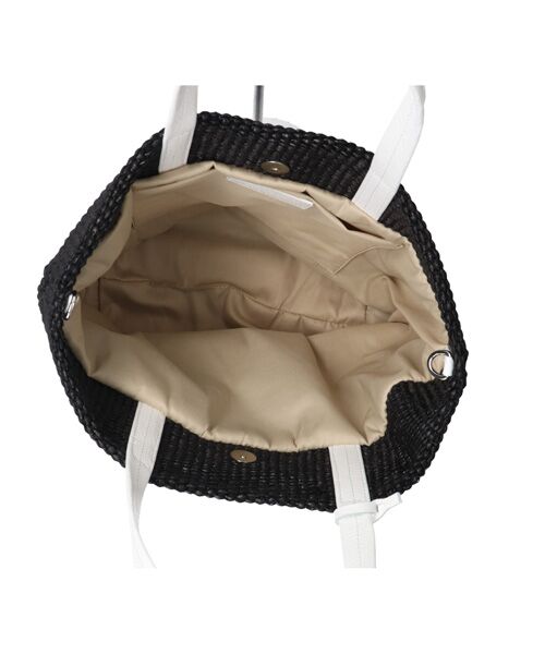 INTER-CHAUSSURES / インター ショシュール ハンドバッグ | 【MARCO MASI】レザーハンドルラフィアトートバッグ | 詳細5