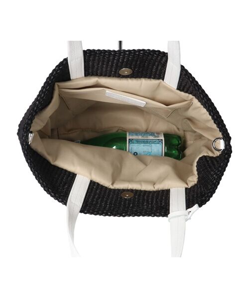 INTER-CHAUSSURES / インター ショシュール ハンドバッグ | 【MARCO MASI】レザーハンドルラフィアトートバッグ | 詳細7