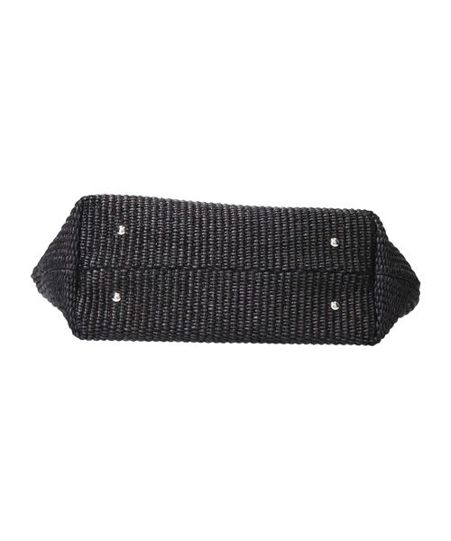 INTER-CHAUSSURES / インター ショシュール ハンドバッグ | 【MARCO MASI】レザーハンドルラフィアトートバッグ | 詳細8