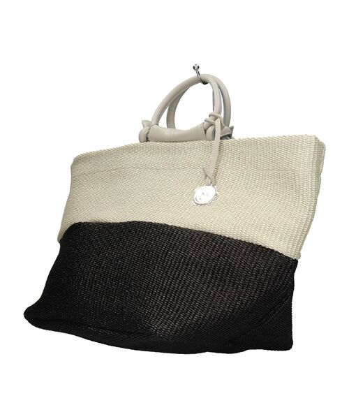 INTER-CHAUSSURES / インター ショシュール ハンドバッグ | 【MARCO MASI】レザーハンドルラフィアバッグ | 詳細2