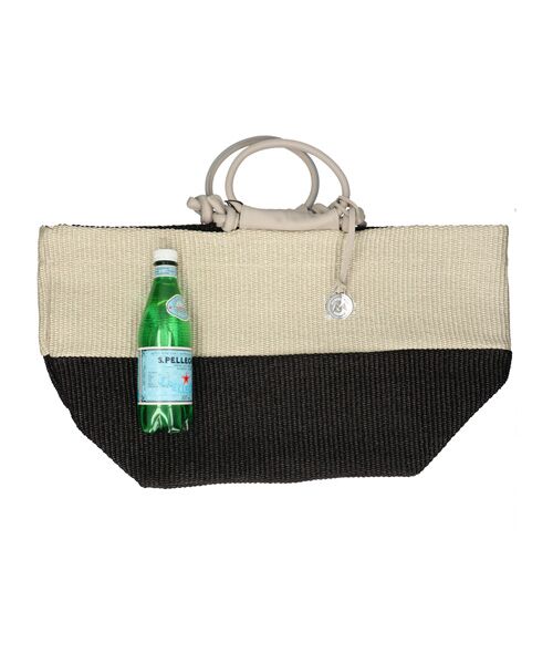 INTER-CHAUSSURES / インター ショシュール ハンドバッグ | 【MARCO MASI】レザーハンドルラフィアバッグ | 詳細7