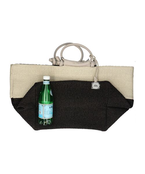 INTER-CHAUSSURES / インター ショシュール ハンドバッグ | 【MARCO MASI】レザーハンドルラフィアバッグ | 詳細8