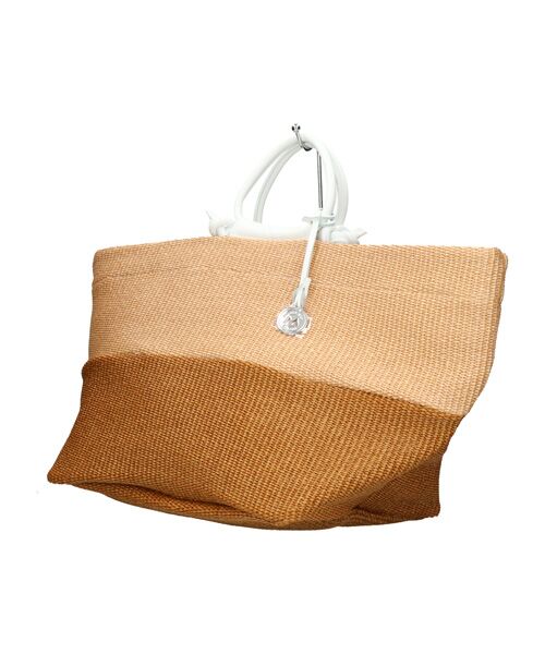 INTER-CHAUSSURES / インター ショシュール ハンドバッグ | 【MARCO MASI】レザーハンドルラフィアバッグ | 詳細11