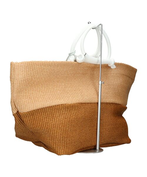 INTER-CHAUSSURES / インター ショシュール ハンドバッグ | 【MARCO MASI】レザーハンドルラフィアバッグ | 詳細13