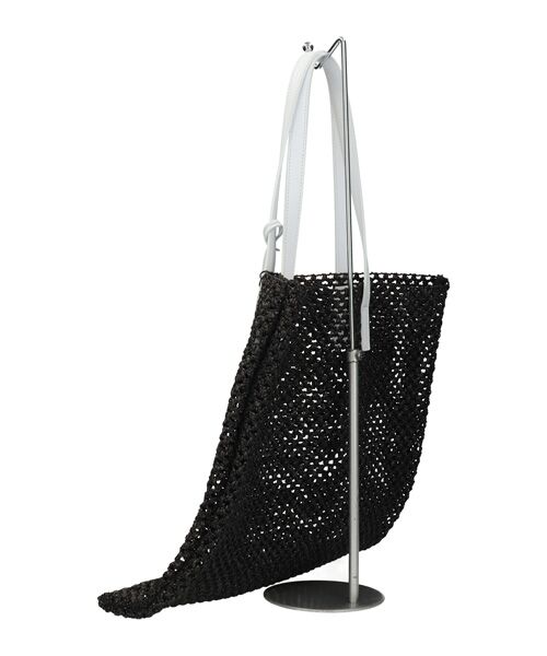 INTER-CHAUSSURES / インター ショシュール ハンドバッグ | 【MARCO MASI】レザーハンドルラフィアビッグトート | 詳細4