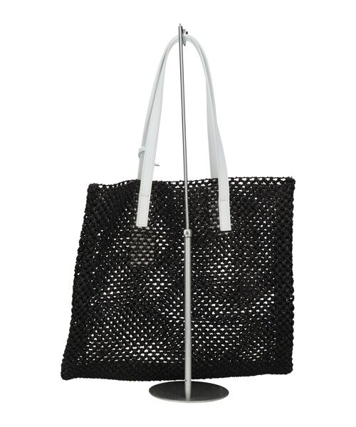 INTER-CHAUSSURES / インター ショシュール ハンドバッグ | 【MARCO MASI】レザーハンドルラフィアビッグトート | 詳細5