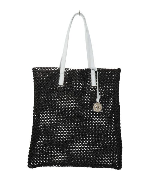 INTER-CHAUSSURES / インター ショシュール ハンドバッグ | 【MARCO MASI】レザーハンドルラフィアビッグトート | 詳細8