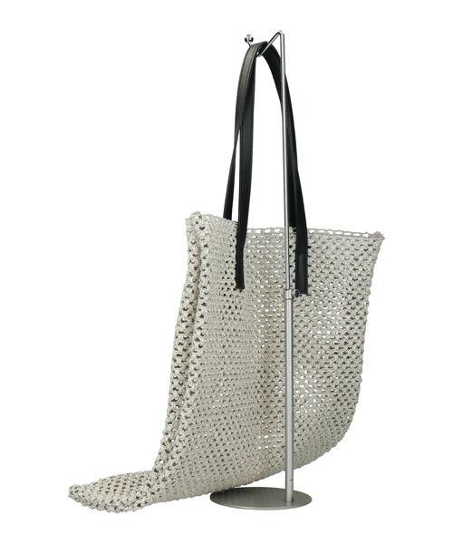 INTER-CHAUSSURES / インター ショシュール ハンドバッグ | 【MARCO MASI】レザーハンドルラフィアビッグトート | 詳細13