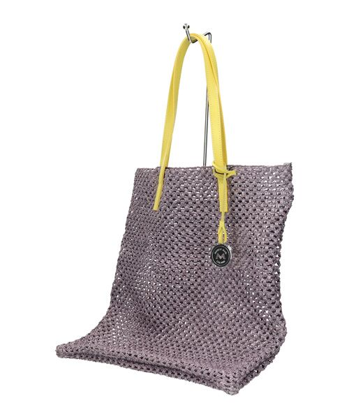 INTER-CHAUSSURES / インター ショシュール ハンドバッグ | 【MARCO MASI】レザーハンドルラフィアビッグトート | 詳細22