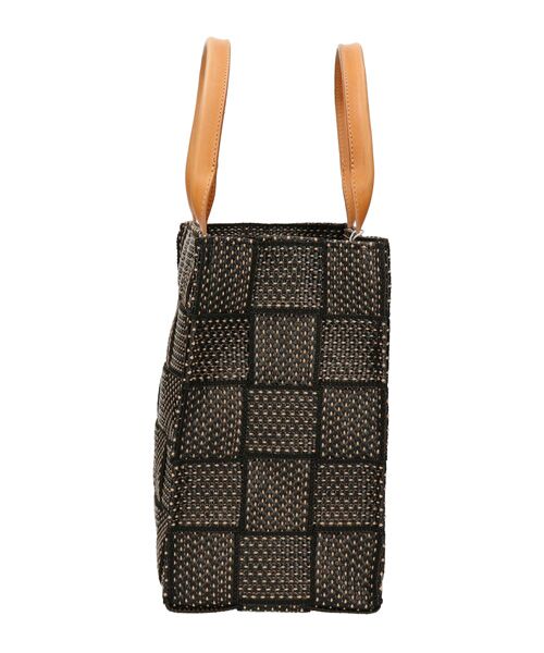 INTER-CHAUSSURES / インター ショシュール ハンドバッグ | 【ALMA TONUTTI】レザーハンドル雑材ハンドバッグ | 詳細2