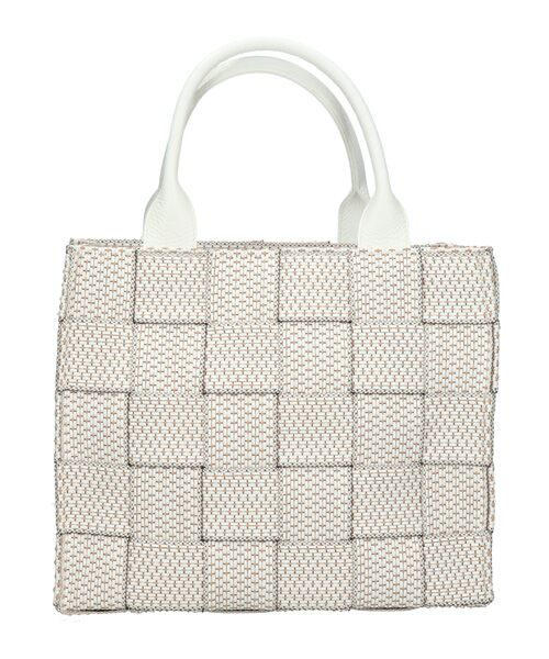 INTER-CHAUSSURES / インター ショシュール ハンドバッグ | 【ALMA TONUTTI】レザーハンドル雑材ハンドバッグ | 詳細7