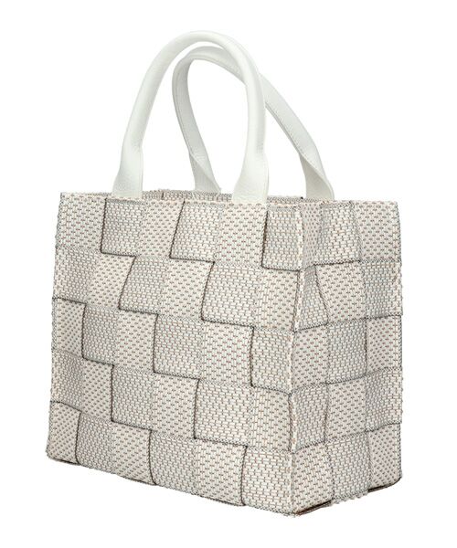 INTER-CHAUSSURES / インター ショシュール ハンドバッグ | 【ALMA TONUTTI】レザーハンドル雑材ハンドバッグ | 詳細8