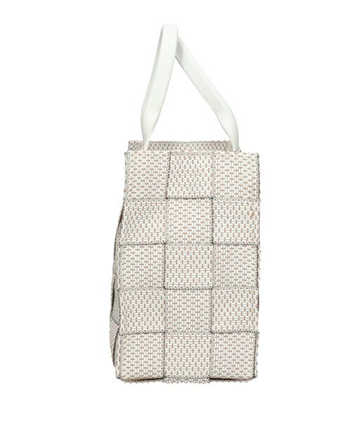 INTER-CHAUSSURES / インター ショシュール ハンドバッグ | 【ALMA TONUTTI】レザーハンドル雑材ハンドバッグ | 詳細9