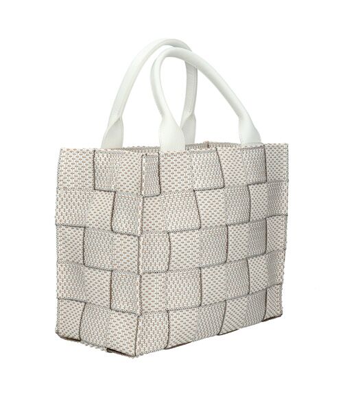 INTER-CHAUSSURES / インター ショシュール ハンドバッグ | 【ALMA TONUTTI】レザーハンドル雑材ハンドバッグ | 詳細10