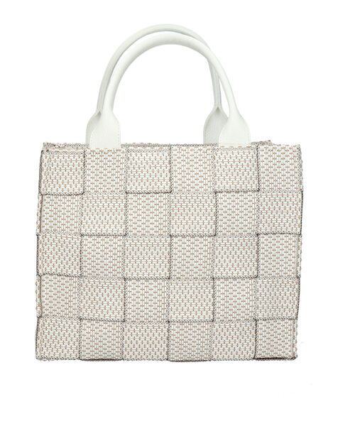 INTER-CHAUSSURES / インター ショシュール ハンドバッグ | 【ALMA TONUTTI】レザーハンドル雑材ハンドバッグ | 詳細11