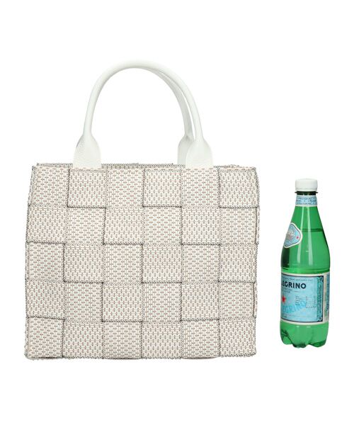 INTER-CHAUSSURES / インター ショシュール ハンドバッグ | 【ALMA TONUTTI】レザーハンドル雑材ハンドバッグ | 詳細12