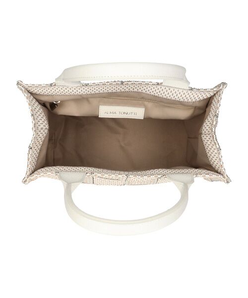 INTER-CHAUSSURES / インター ショシュール ハンドバッグ | 【ALMA TONUTTI】レザーハンドル雑材ハンドバッグ | 詳細14