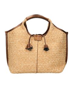 INTER-CHAUSSURES / インター ショシュール かごバック | 【ROBERTA GANDOLFI】異素材コンビハンドバッグ