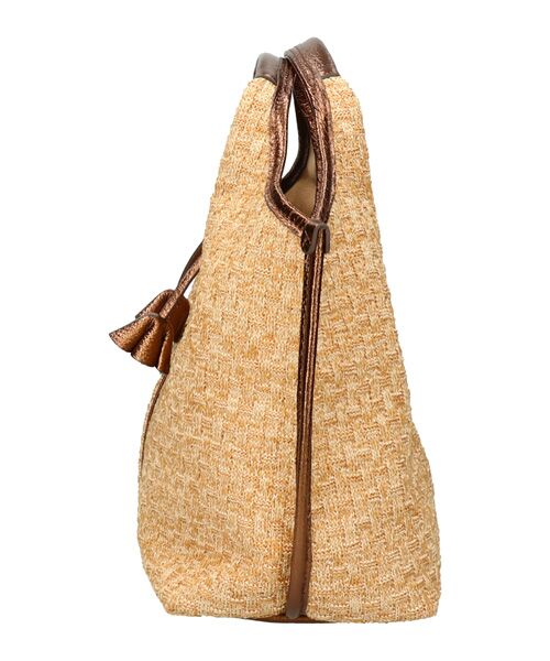 INTER-CHAUSSURES / インター ショシュール かごバック | 【ROBERTA GANDOLFI】異素材コンビハンドバッグ | 詳細2