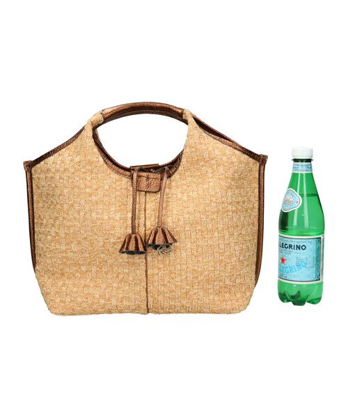 INTER-CHAUSSURES / インター ショシュール かごバック | 【ROBERTA GANDOLFI】異素材コンビハンドバッグ | 詳細5