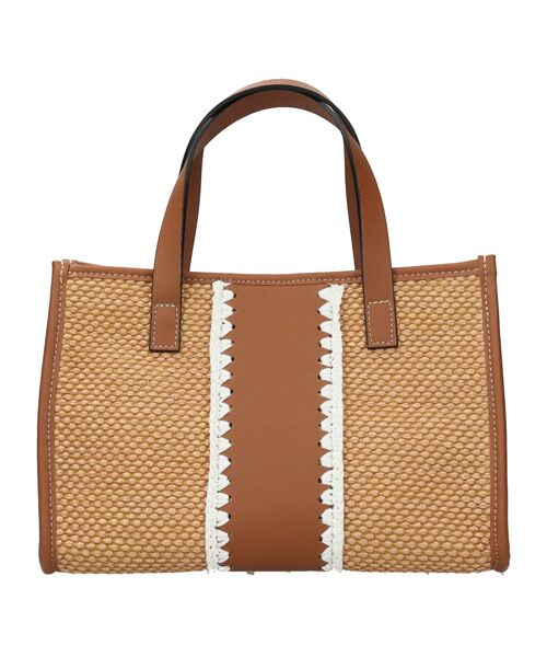 INTER-CHAUSSURES / インター ショシュール かごバック | 【ROBERTO PANCANI】異素材コンビハンドバッグ | 詳細4