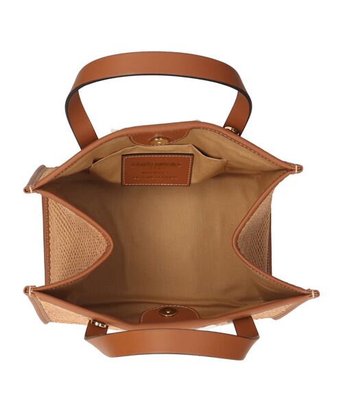 INTER-CHAUSSURES / インター ショシュール かごバック | 【ROBERTO PANCANI】異素材コンビハンドバッグ | 詳細8