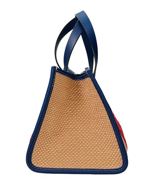 INTER-CHAUSSURES / インター ショシュール かごバック | 【ROBERTO PANCANI】異素材コンビハンドバッグ | 詳細12