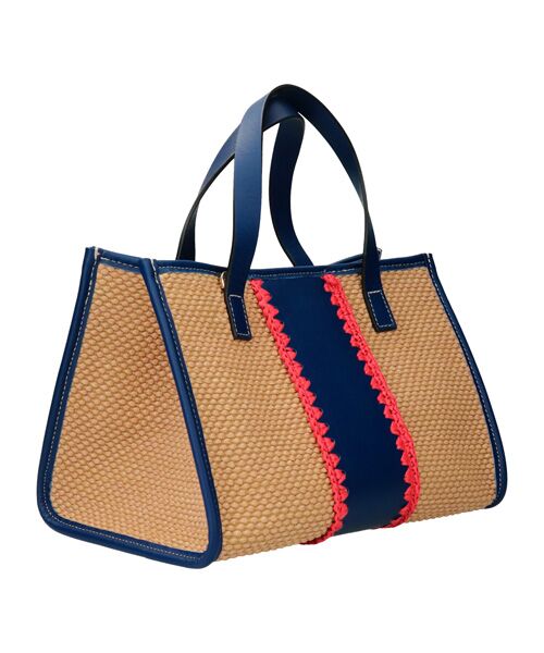 INTER-CHAUSSURES / インター ショシュール かごバック | 【ROBERTO PANCANI】異素材コンビハンドバッグ | 詳細13