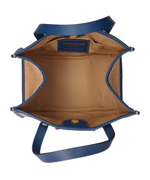 INTER-CHAUSSURES / インター ショシュール かごバック | 【ROBERTO PANCANI】異素材コンビハンドバッグ | 詳細17