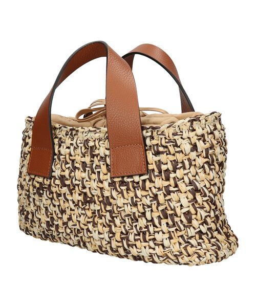 INTER-CHAUSSURES / インター ショシュール ハンドバッグ | 【ROBERTO PANCANI】レザーハンドル巾着ハンドバッグ | 詳細1