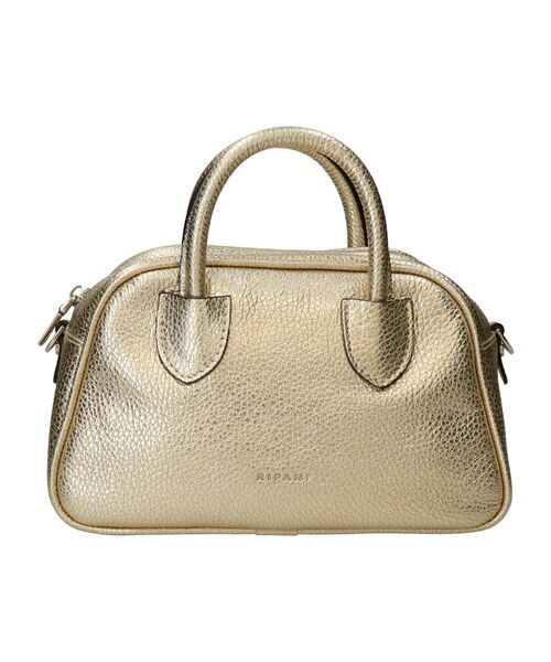 INTER-CHAUSSURES / インター ショシュール ハンドバッグ | 【RIPANI】メタリックレザーミニボストンバッグ | 詳細1