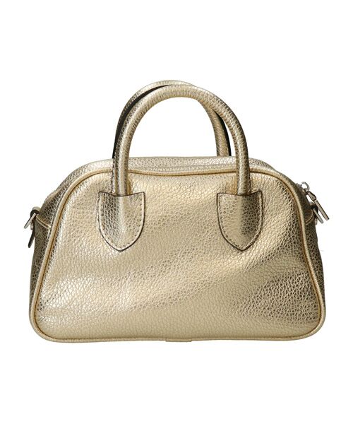 INTER-CHAUSSURES / インター ショシュール ハンドバッグ | 【RIPANI】メタリックレザーミニボストンバッグ | 詳細5