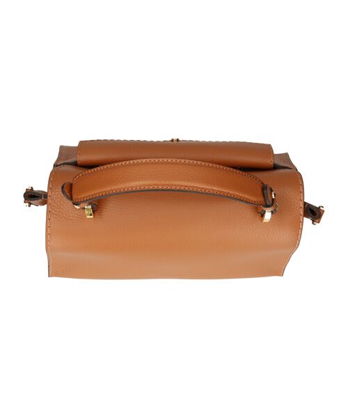 INTER-CHAUSSURES / インター ショシュール ハンドバッグ | 【LORISTELLA】シュリンクレザーフラップハンドバッグ | 詳細7