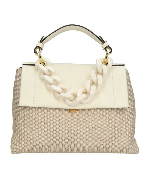 INTER-CHAUSSURES / インター ショシュール ハンドバッグ | 【LORISTELLA】アクリルチェーン異素材コンビバッグ | 詳細1