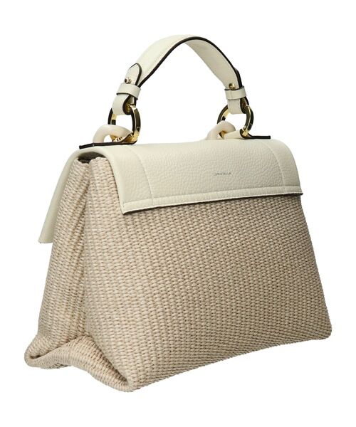 INTER-CHAUSSURES / インター ショシュール ハンドバッグ | 【LORISTELLA】アクリルチェーン異素材コンビバッグ | 詳細4