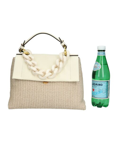 INTER-CHAUSSURES / インター ショシュール ハンドバッグ | 【LORISTELLA】アクリルチェーン異素材コンビバッグ | 詳細6