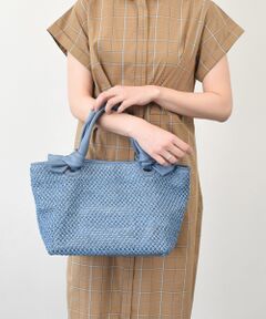 INTER-CHAUSSURES / インター ショシュール ハンドバッグ | 【ALMA TONUTTI】レザーハンドルメッシュバッグ