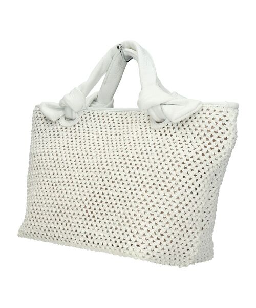 INTER-CHAUSSURES / インター ショシュール ハンドバッグ | 【ALMA TONUTTI】レザーハンドルメッシュバッグ | 詳細1