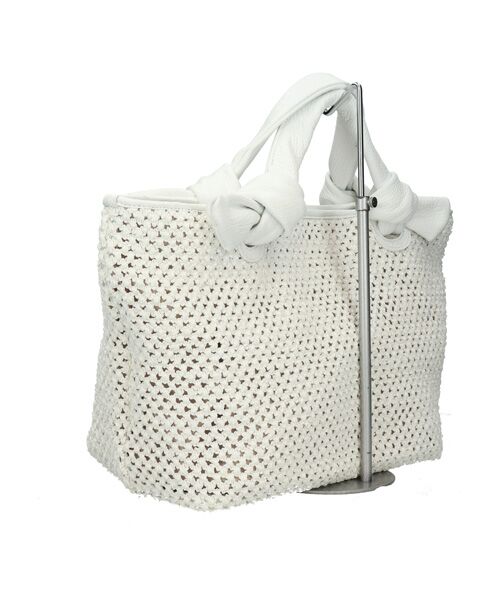 INTER-CHAUSSURES / インター ショシュール ハンドバッグ | 【ALMA TONUTTI】レザーハンドルメッシュバッグ | 詳細3